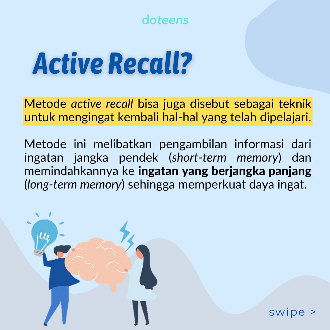 Teknik Belajar Active Recall